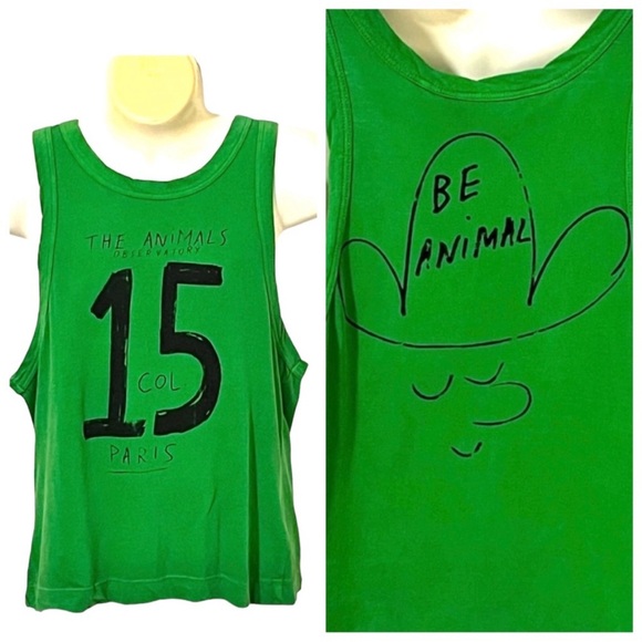 Kids The Animal Observatory Be Animal Green Tank Top - Picture 2 of 11